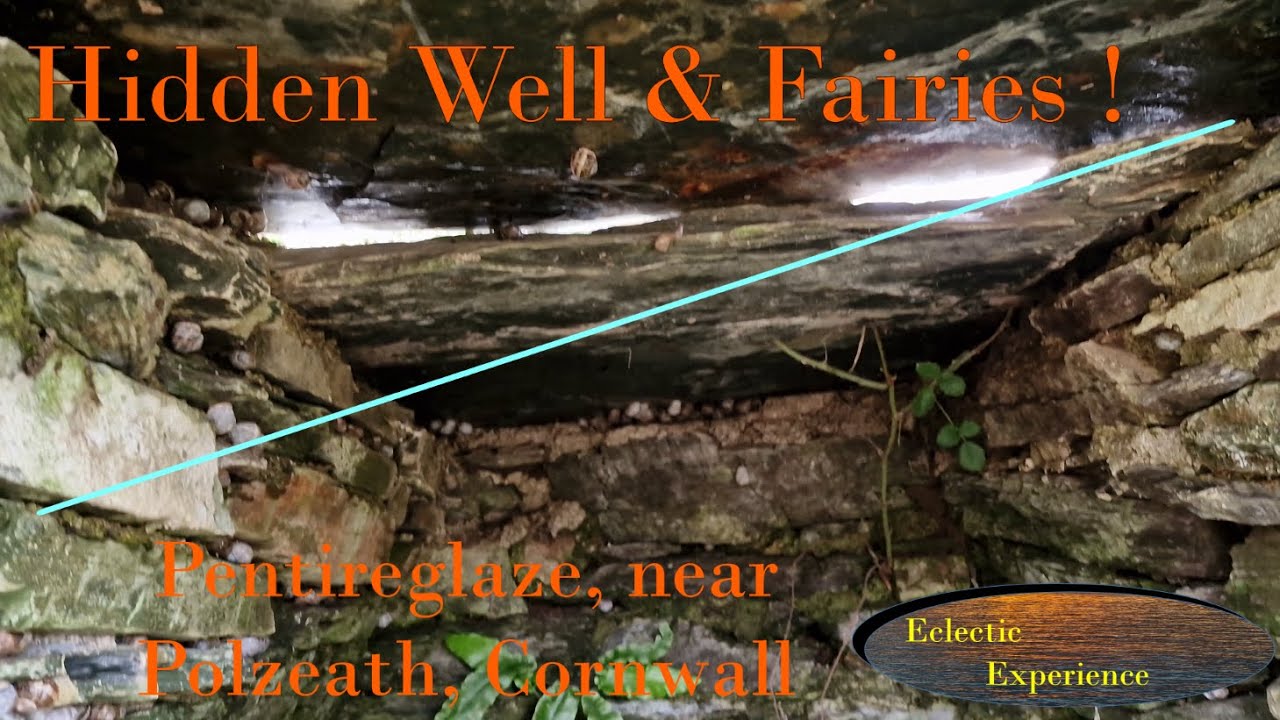Pentireglaze Well - with fairies, by National Trust Car Park near Polzeath, Cornwall