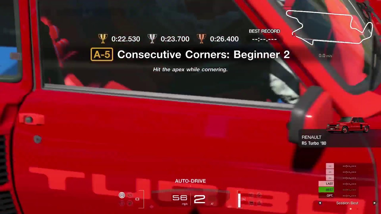 Playing grand Turismo beginner on ps5