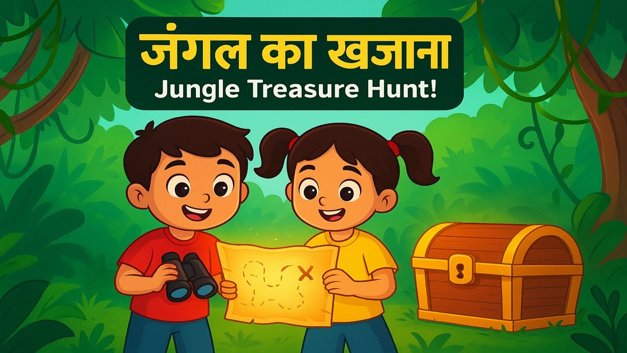 जंगल का खजाना | Jungle Treasure hunt in Hindi by 