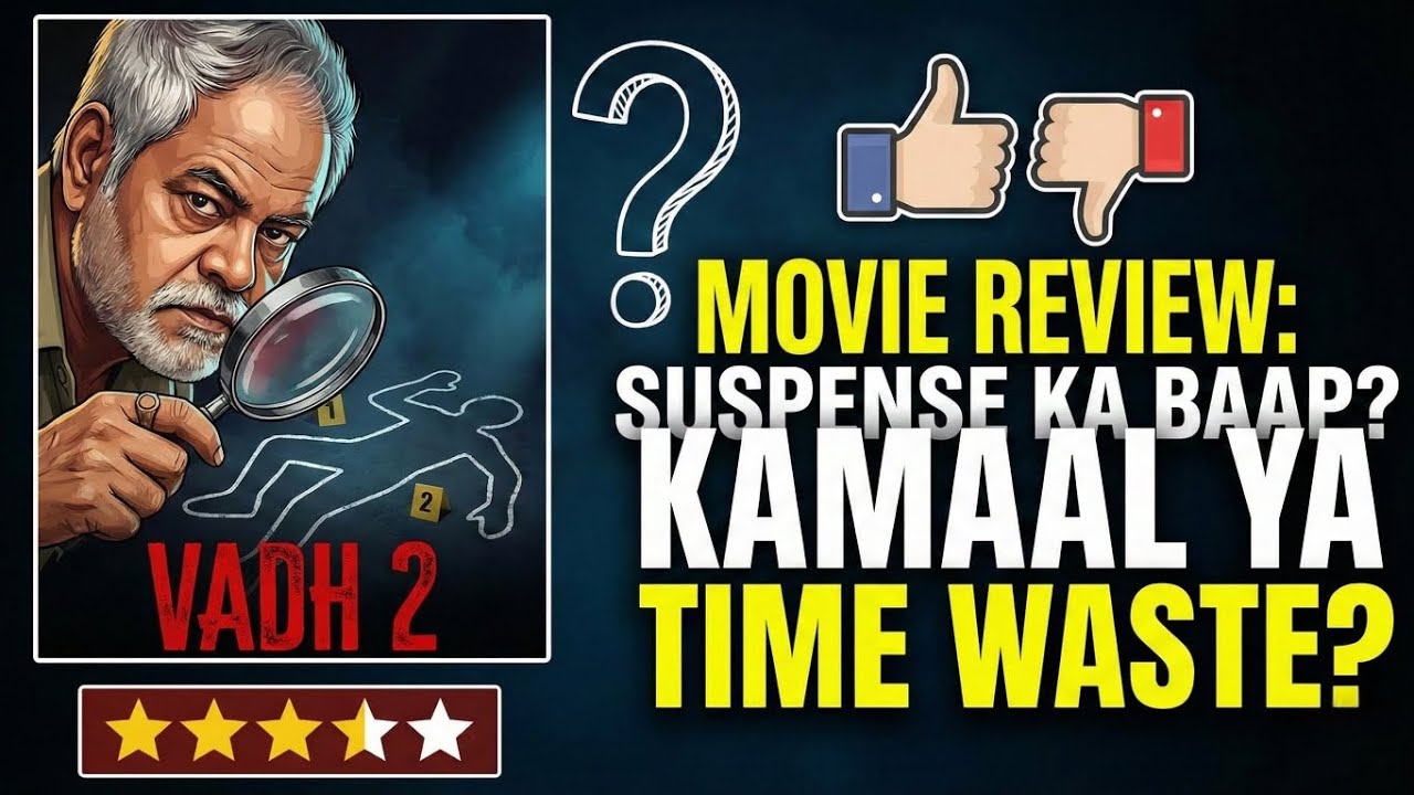 Vadh 2 Movie Review: Sanjay Mishra Ka Kamaal ya Time Waste? | Suspense Ka Baap?