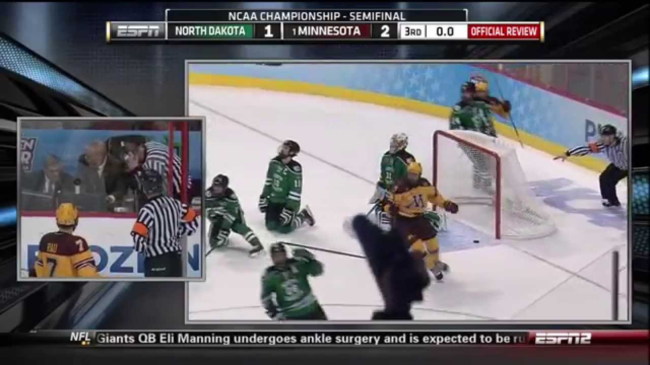 Gophers Beat Buzzer UND Frozen Four Semi