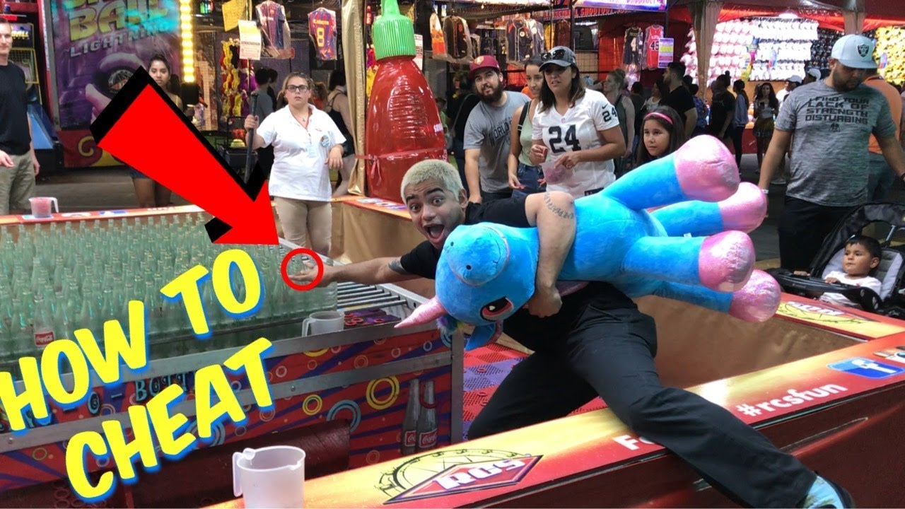 How To Cheat At Carnival Games | OC FAIR | GIVEAWAY!!
