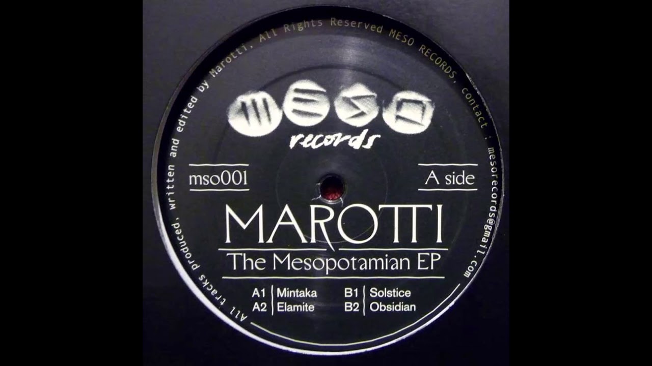 Marotti - Obsidian (MSO001 2019)