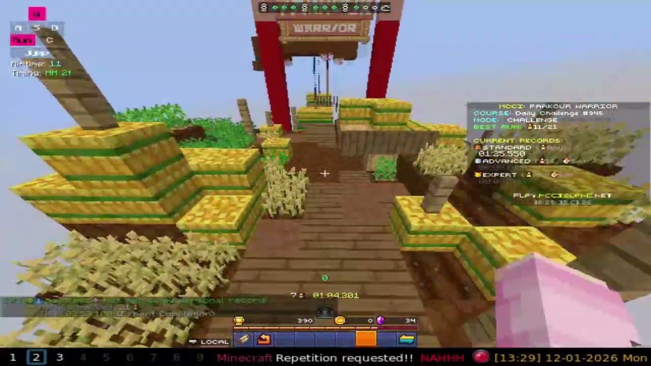 MCCI Parkour Warrior Daily 945 Standard in 01:24.750