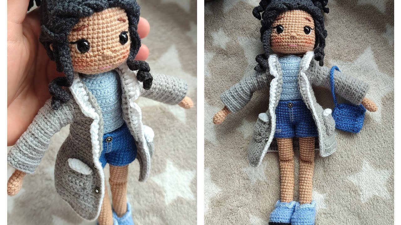 Amigurumi doll.Doll shoes and bag.Step-by-step instructions.#crochet #amigurumi #doll #toys #hobby
