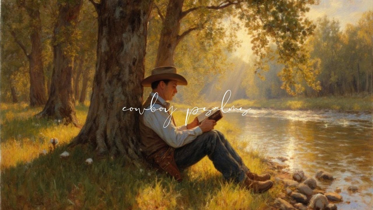 a cowboy sings a few psalms on a sunny day by the river | to encourage your soul