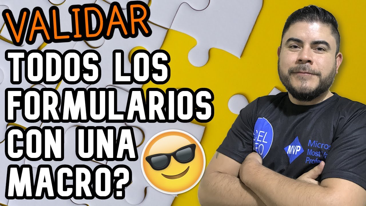 🚀 UNA MACRO para VALIDAR campos vacíos de cualquier FORMULARIO en Excel VBA
