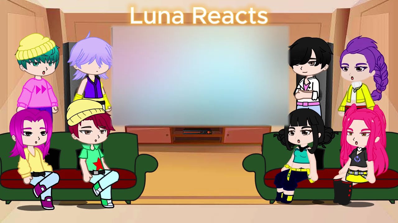 KPop Demon Hunters React To Themselves / TikToks + Memes / Huntrix & Saja Boys / Gacha React