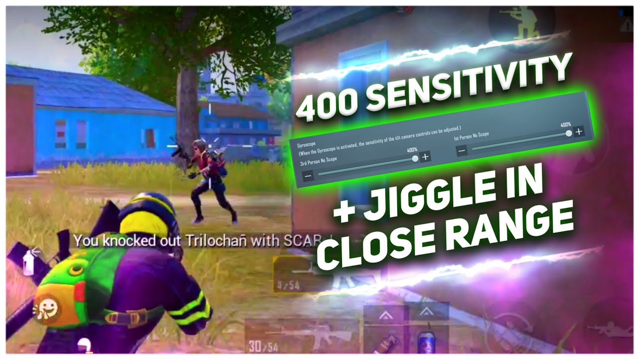 400 Sensitivity + Jiggle In Close Range 🔥// Tutorial | Guide • Pubg Mobile