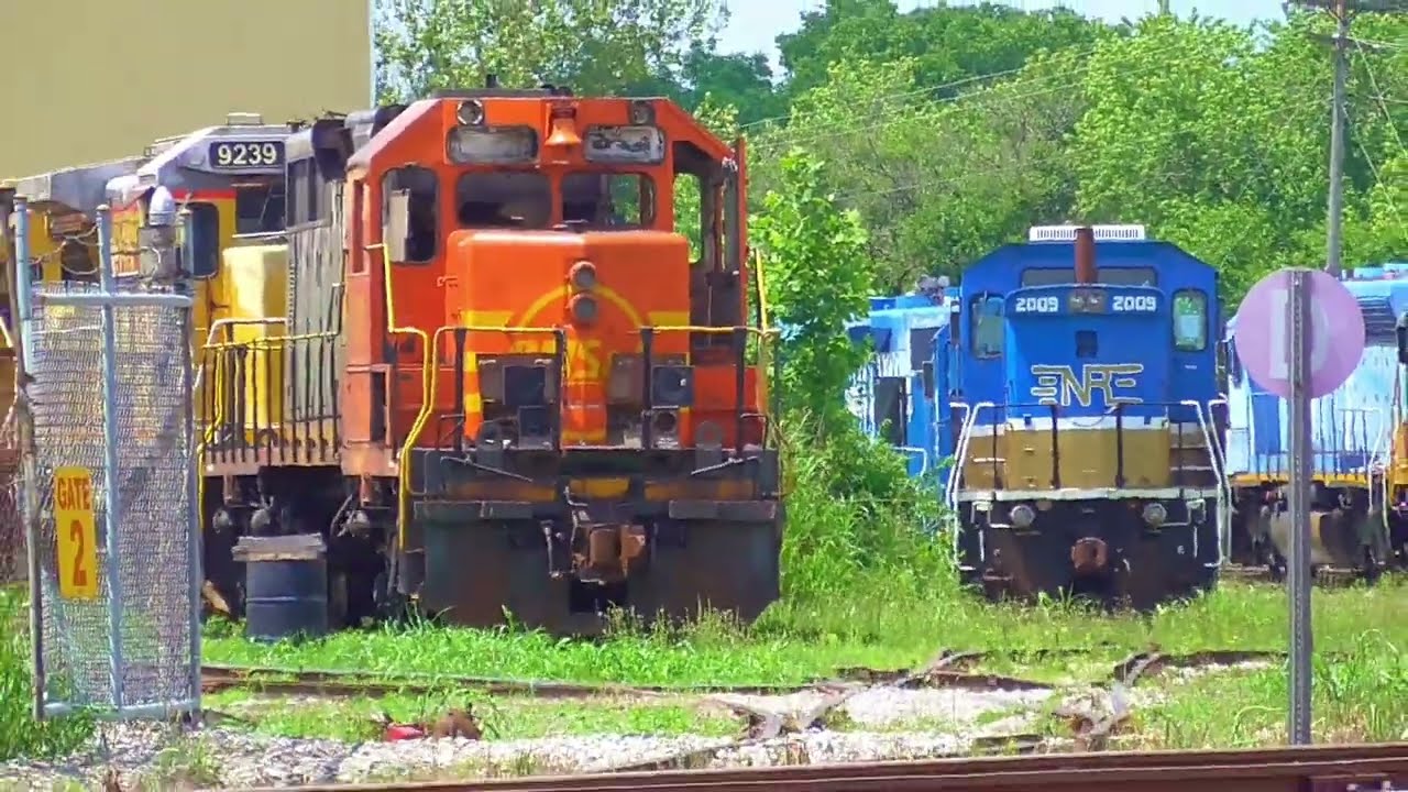 Southern IL Trains - Mt. Vernon NRE Shops, Centralia, and Effingham - June 10, 2021