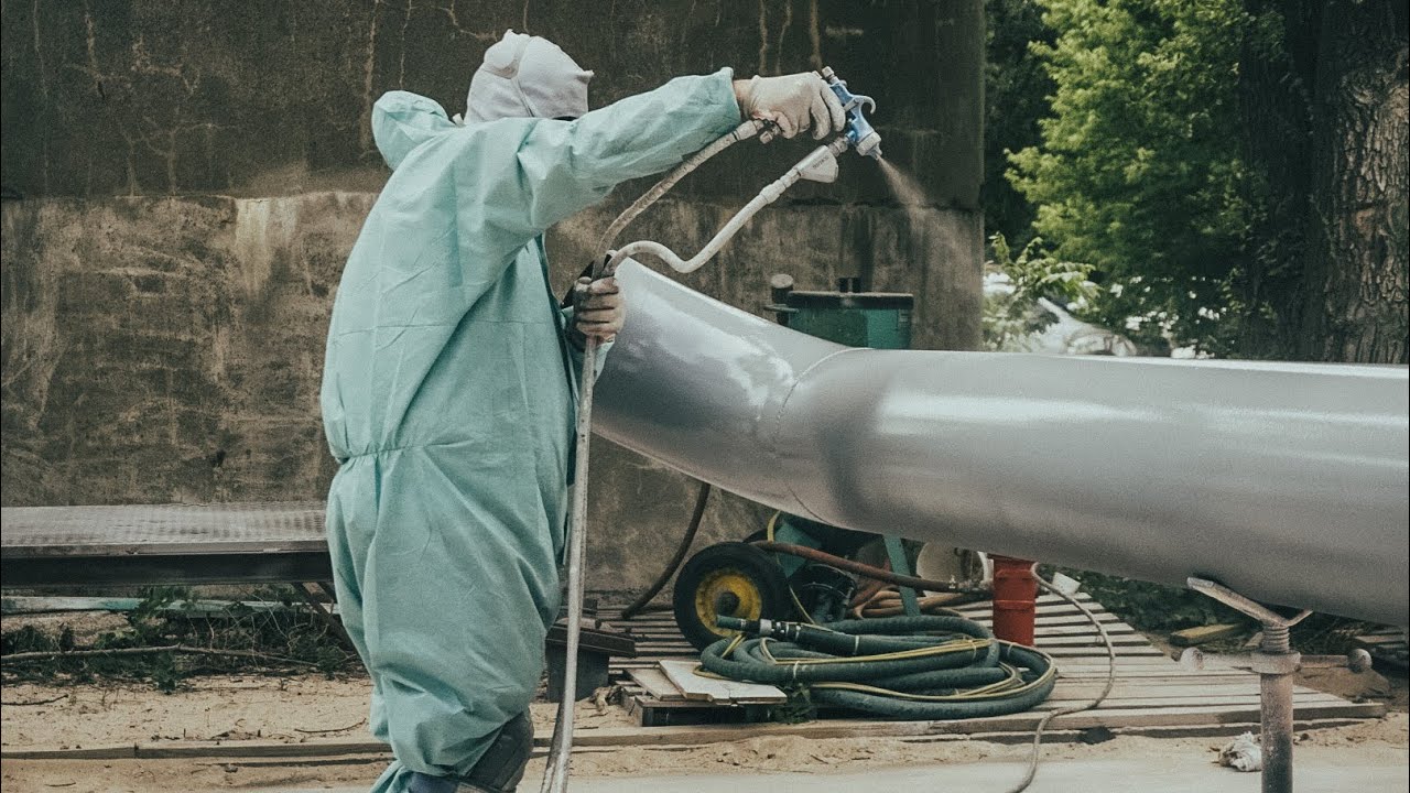Sandblasting & Coating Pipes (Don't Miss This INSIDE Look)