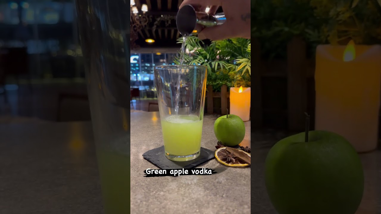 Fresh Green Apple Sour😊Cocktail lovers😍Cocktailtime