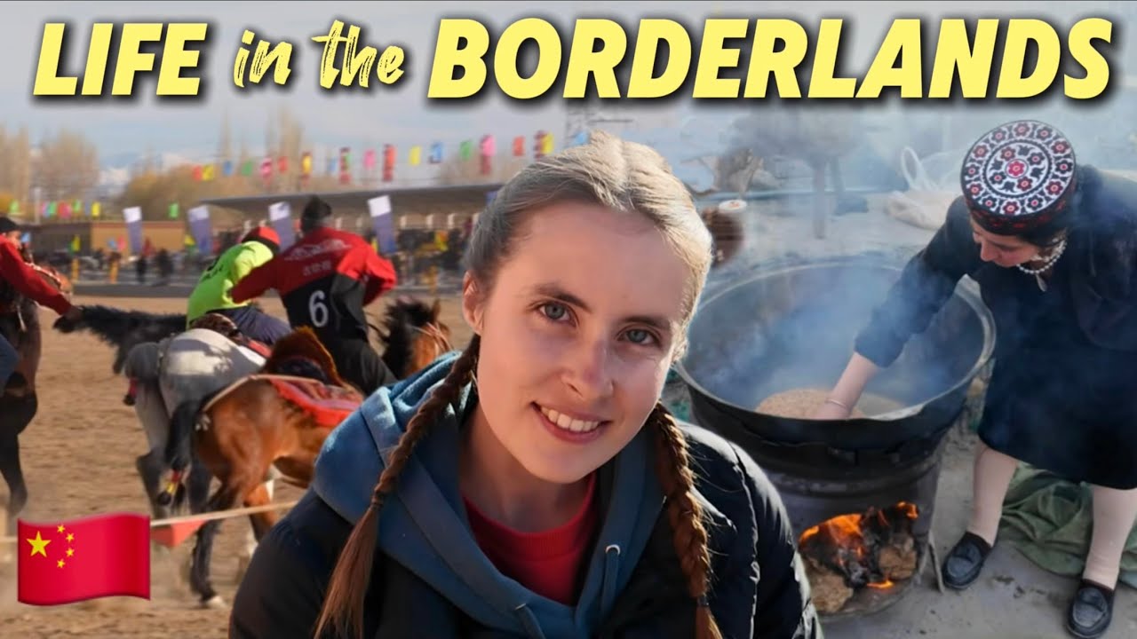 Exploring the outskirts of my fiancé’s hometown 🇨🇳🇹🇯 The China-Tajik border 美国白人和中国白人一起过“中亚春节”！