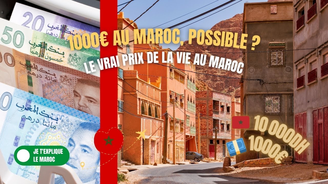 🇲🇦 💶Vivre avec 1000€/mois au MAROC : le vrai COÛT de la VIE en 2025