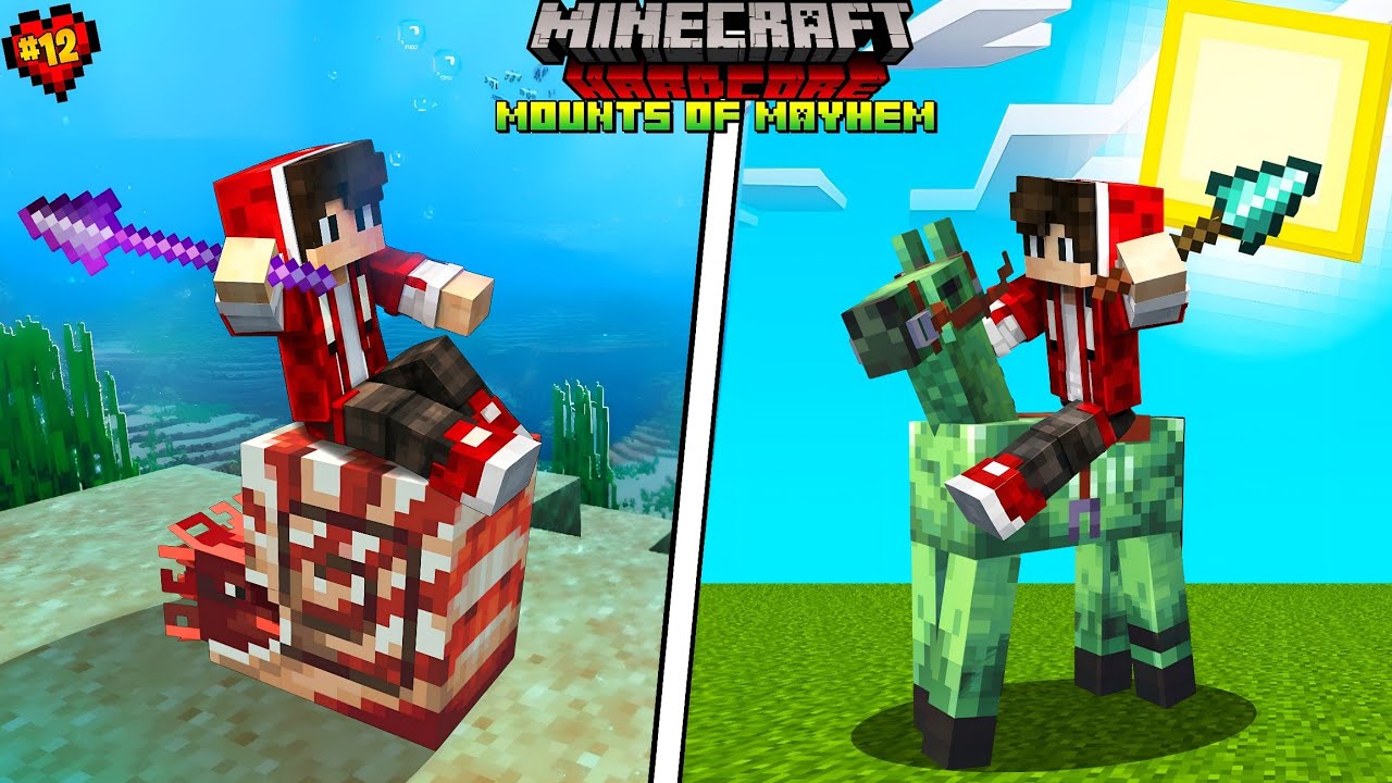 The New Mounts are Insane!🔥|| Minecraft PE Hardcore EP-12 [Hindi]