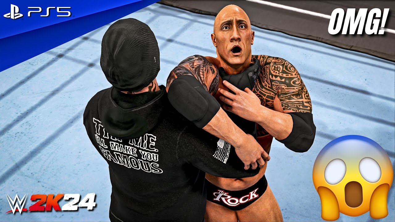 WWE 2K24 — Финальный босс «Скала» против Гробовщика — полный матч на WrestleMania | PS5™ [4K60]