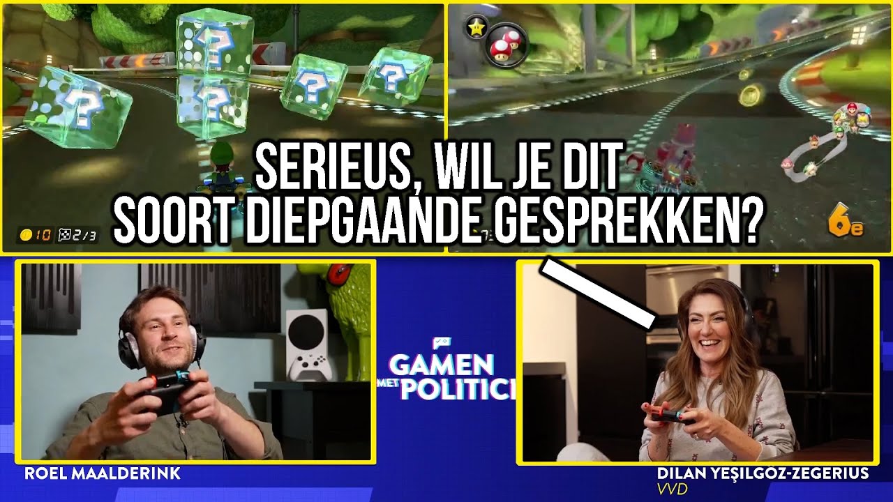 MARIO KART met VVD'er Dilan Yeşilgöz | Gamen met Politici #4
