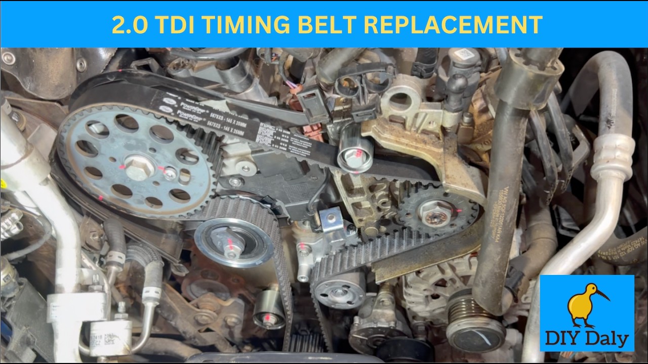 2017 VW Tiguan 2.0 TDI Timing belt & water pump replacement - DFHA