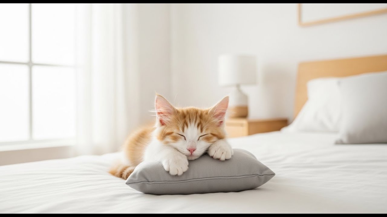 Calming Piano Music for Cats 🎹 12 Hours Sleep