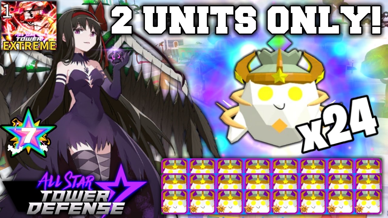 2 Units DESTROYED Extreme EXP Ticket Ft. New 7 Star Homura in All Star Tower Defense Roblox