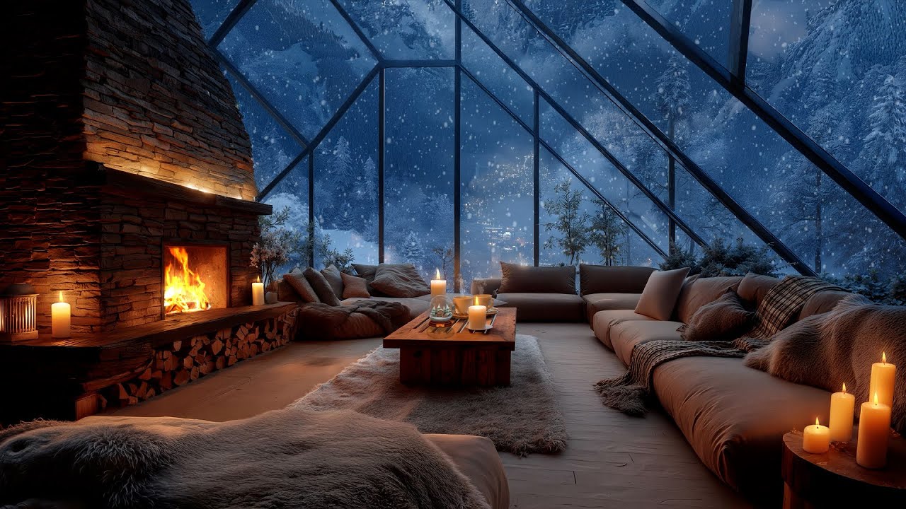 🌹Soothing Piano and Fireplace Sounds: Enhancing Relaxation and Focus for a Calm Mind and Heart 🎼☘️🕊