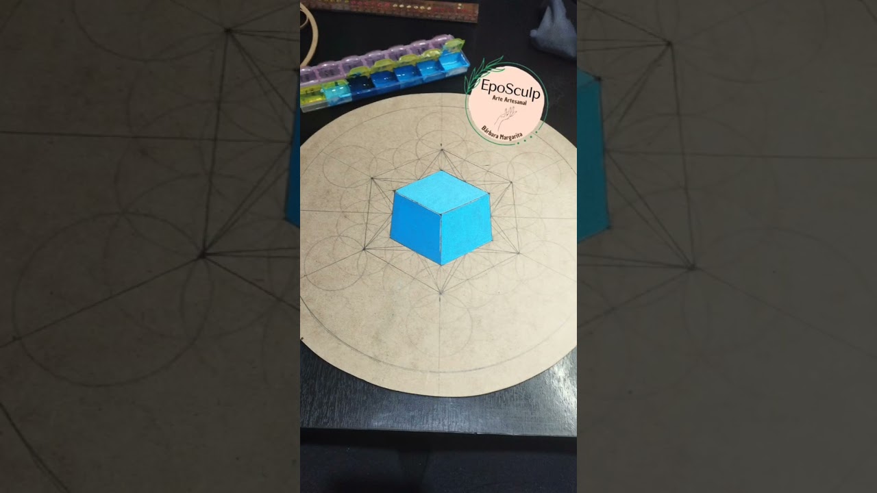Paso a paso para trazar y pintar el Cubo de Metatrón. #GeometriaSagrada #MetatronsCube #PasoAPaso