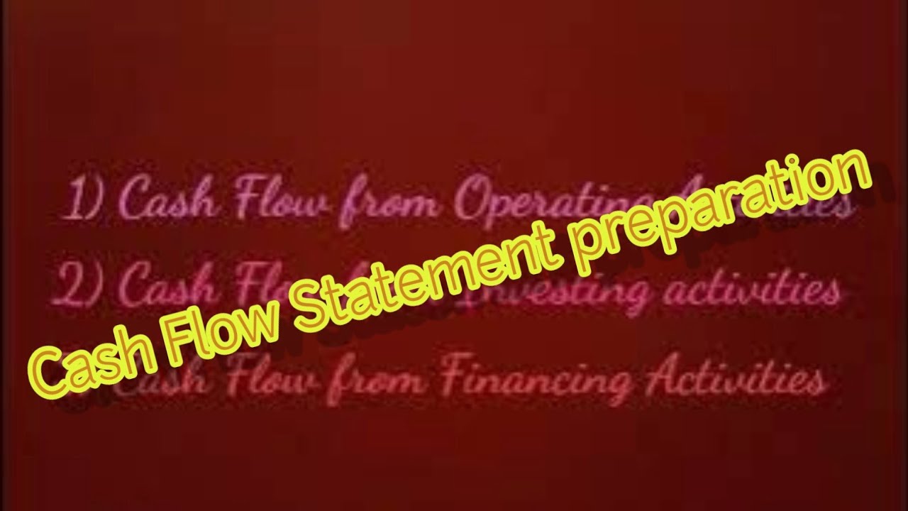 Cash Flow Statement preparation ( Problem and solution)