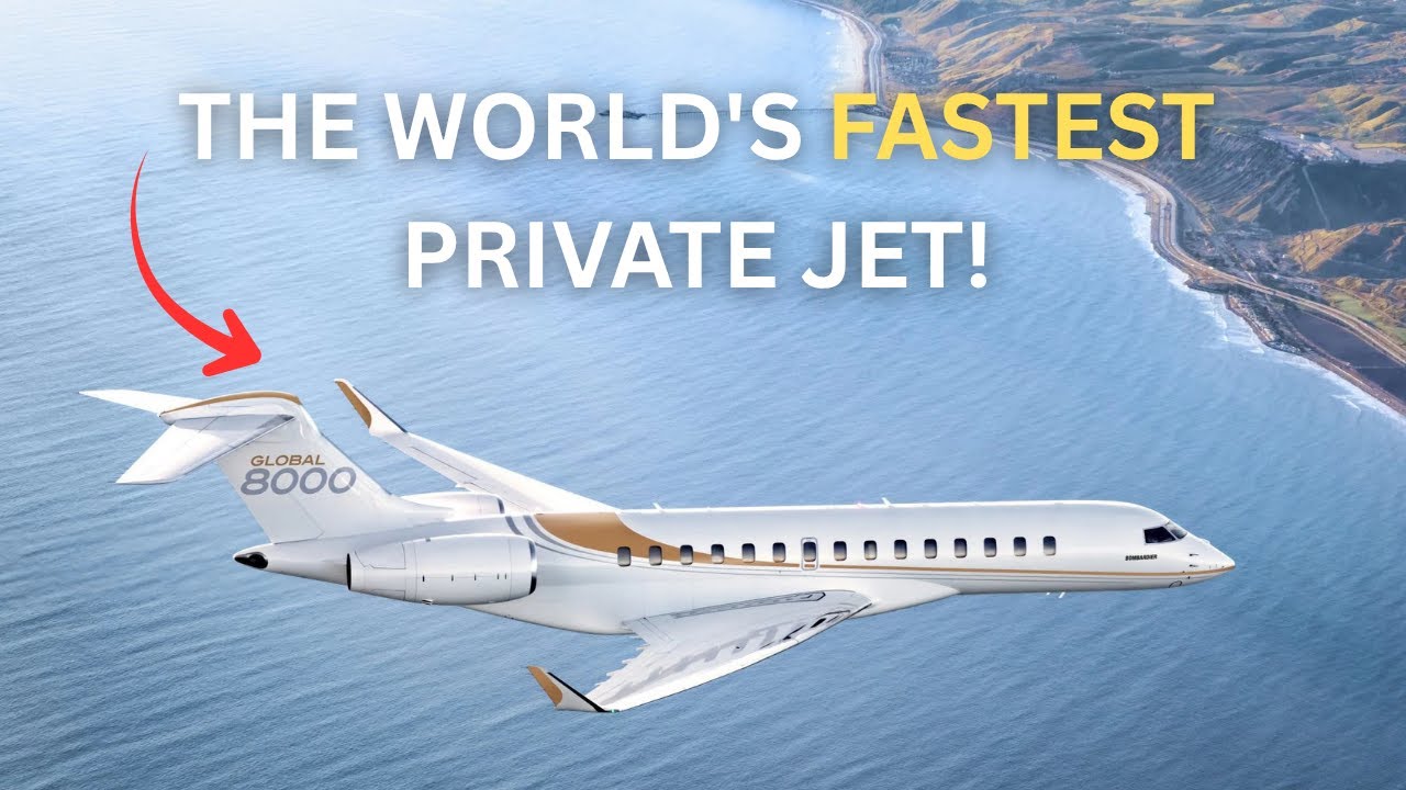 Bombardier Global 8000: самый быстрый в мире частный самолет, преодолевший звуковой барьер!