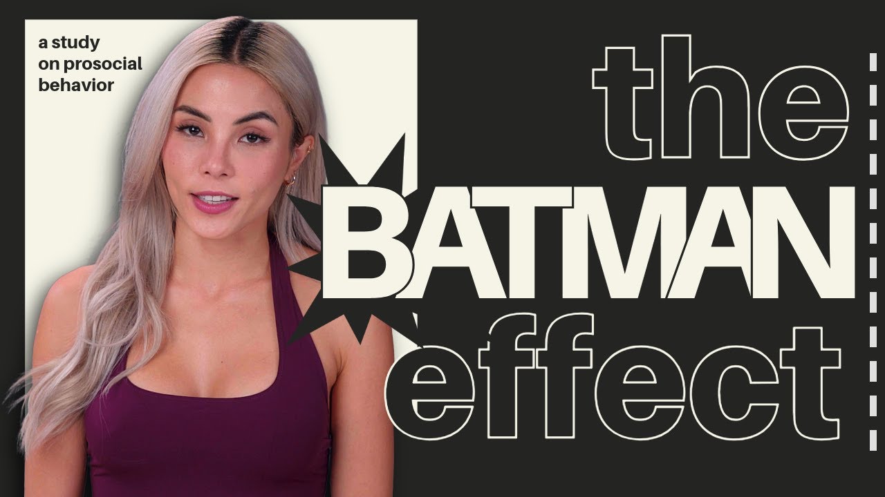 When Batman shows up, people act better