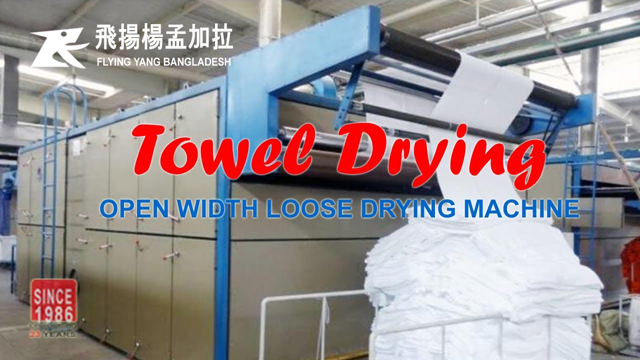 open width loose drying machine for towel Model ST310 | Terry towel drying machine |