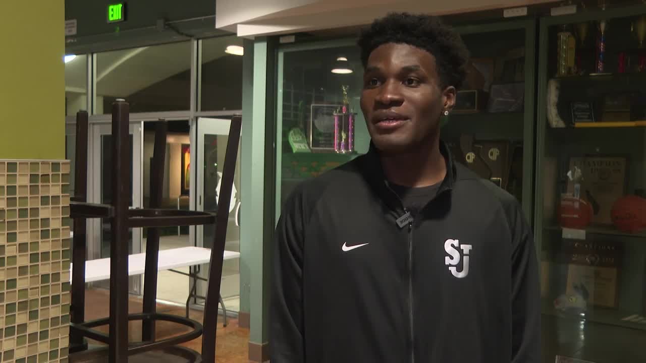 St. Joseph High School basketball player breaks decades-old state scoring record