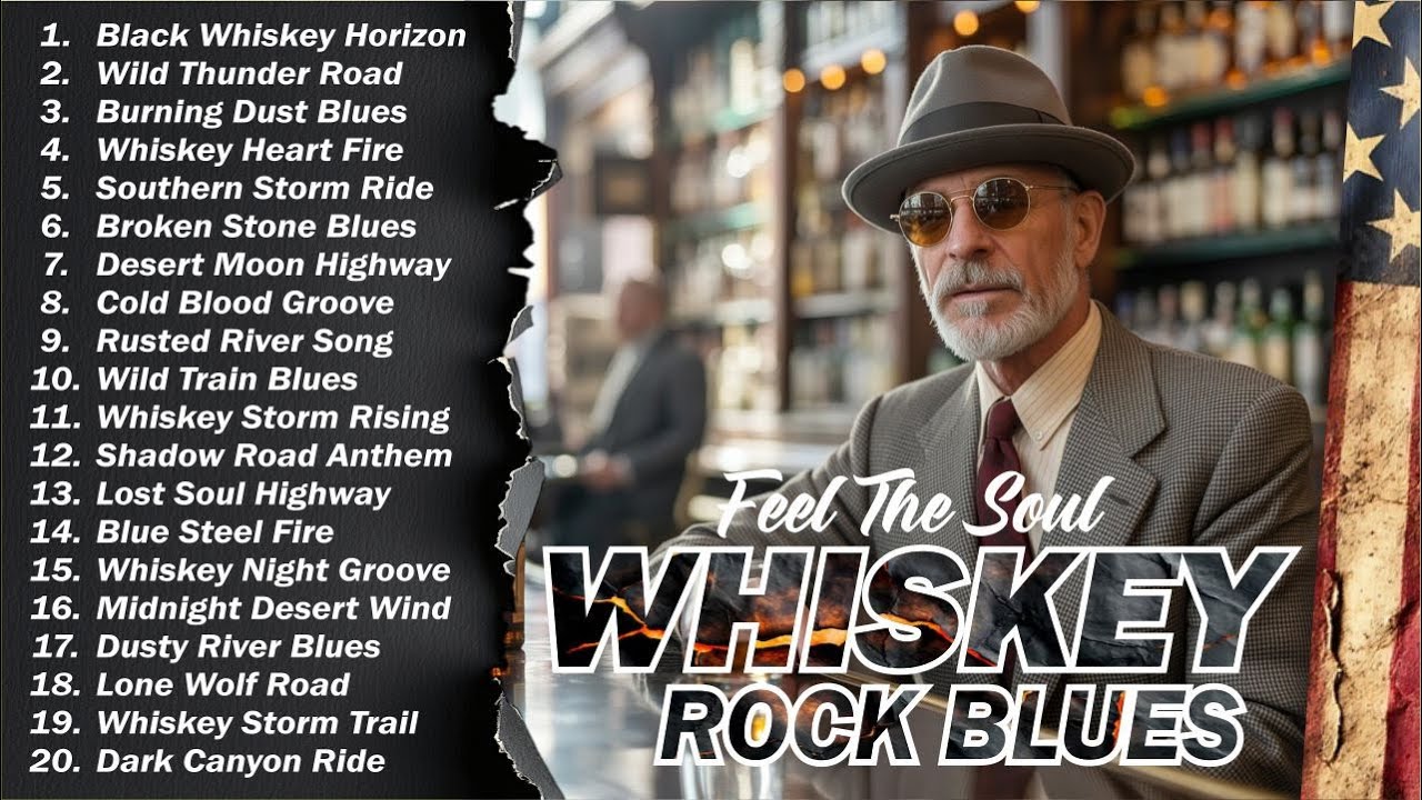 🎸 The Best of Whiskey Blues 🎶 Timeless Blues Rock Songs for Relax, Chill & Night Vibes