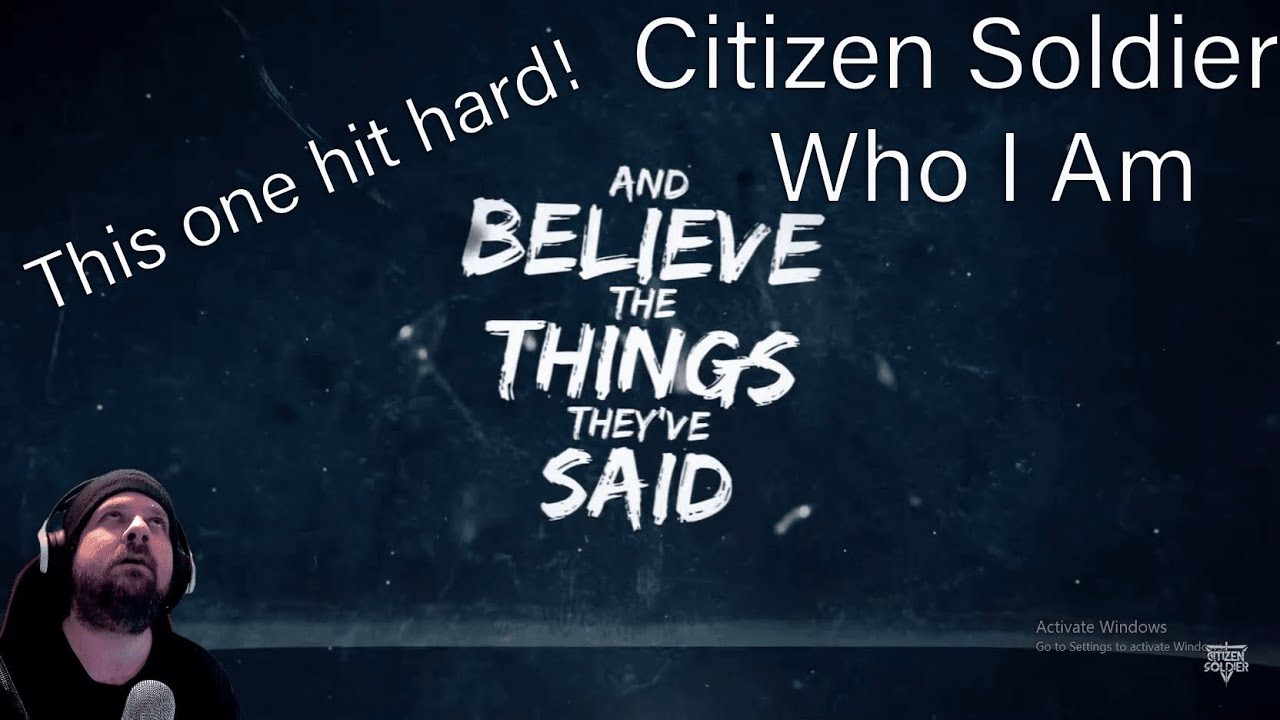 (Reaction) Citizen Soldier - Who I Am (This one hits)