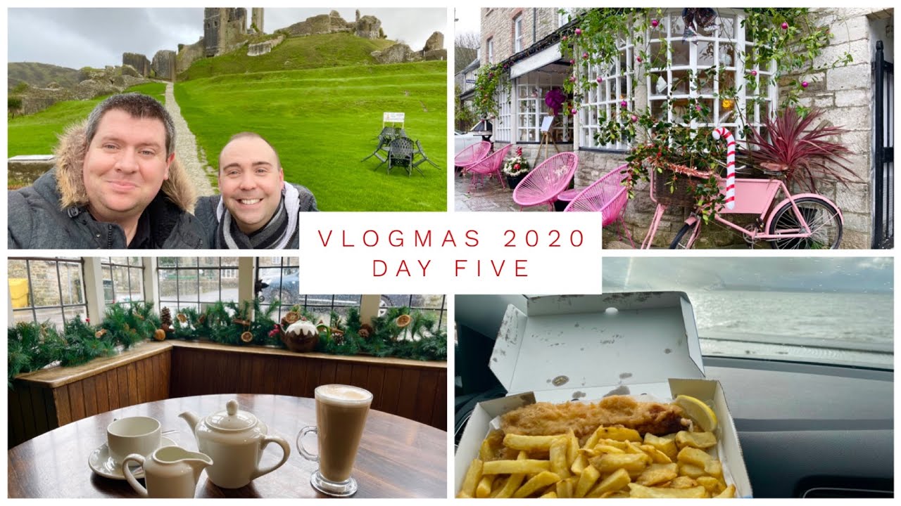 VLOGMAS 2020 - ДЕНЬ 5 - ЗАМОК КОРФ, ДЕРЕВНЯ, РЫБА И ЧИПСЫ!