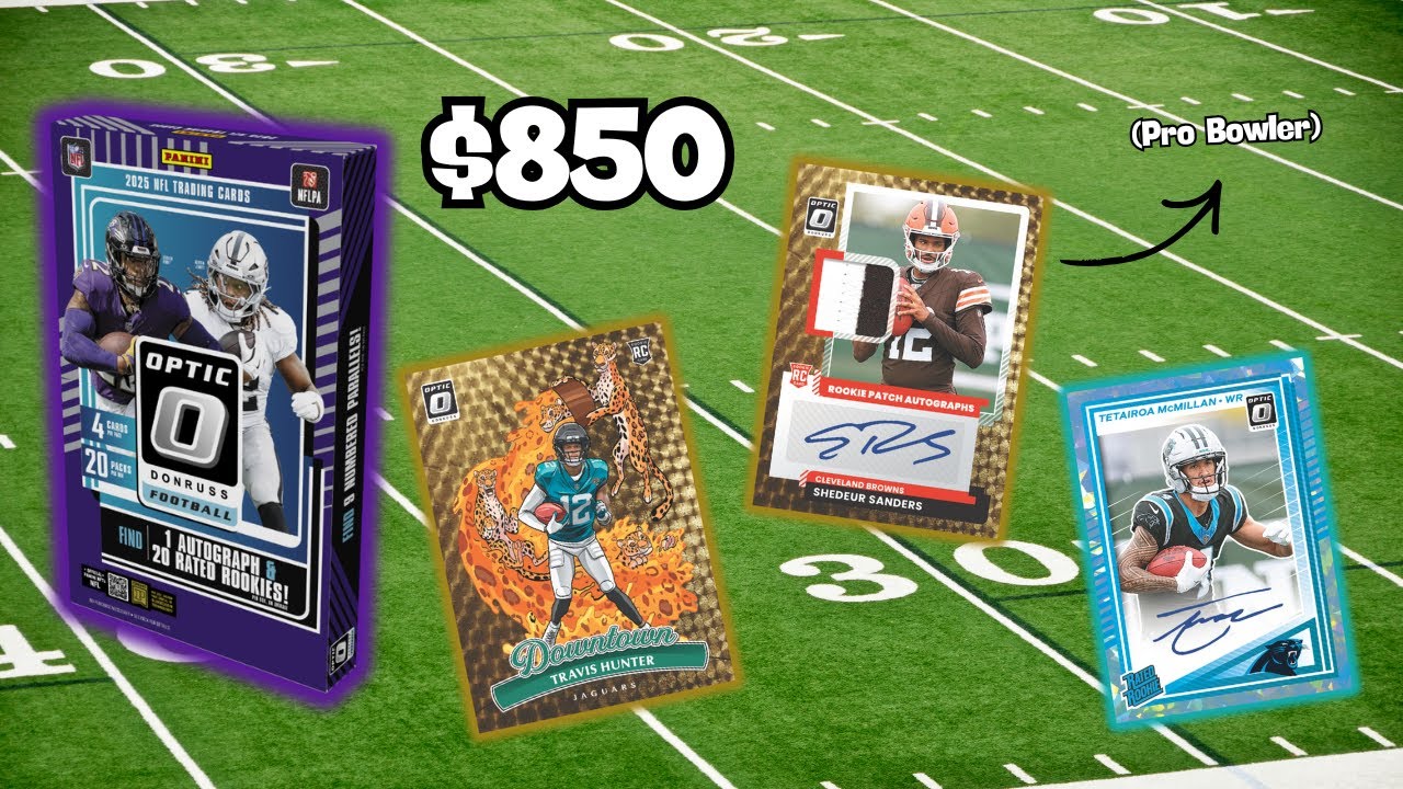 INSANE ROOKIE COLOR!!! 2025 Optic Football Hobby Box Opening!