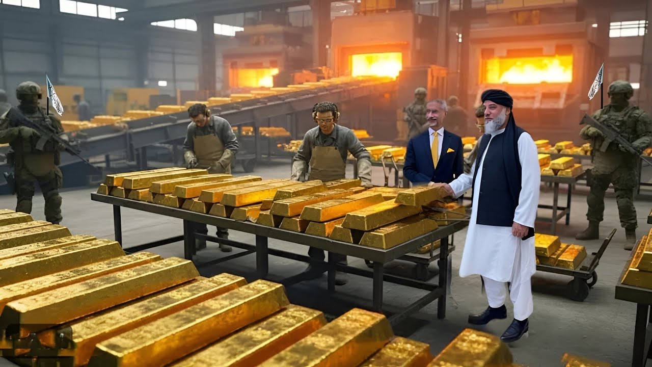 برای اولین بار در تاریخ بزرگترین کارخانه جهانی تولید طلا در افغانستانAfghanistan's gold production  