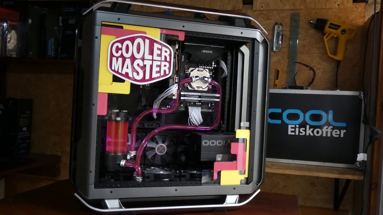 Cosmos 700P WATER COOLED GAMING PC TIME LAPSE / Modding AGS 2018 #10