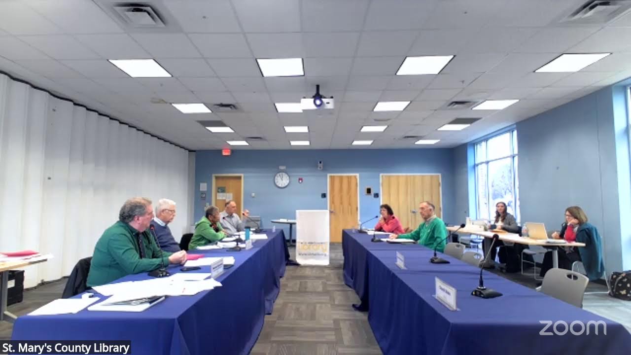 St. Mary's County Library Board Meeting 12/12/2025