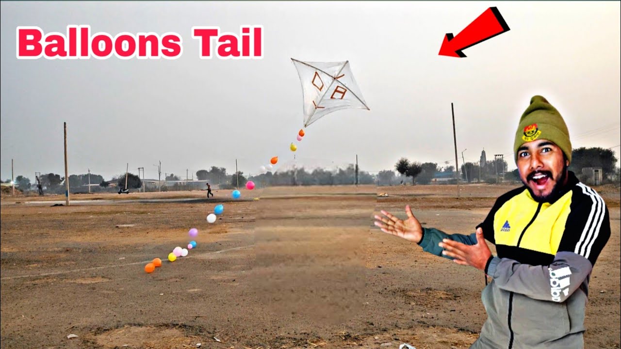 Longest Balloons Tail 🪁 | क्या ये पतंग बैलून वाली पूंछ को लेकर उड़ पाएगी?
