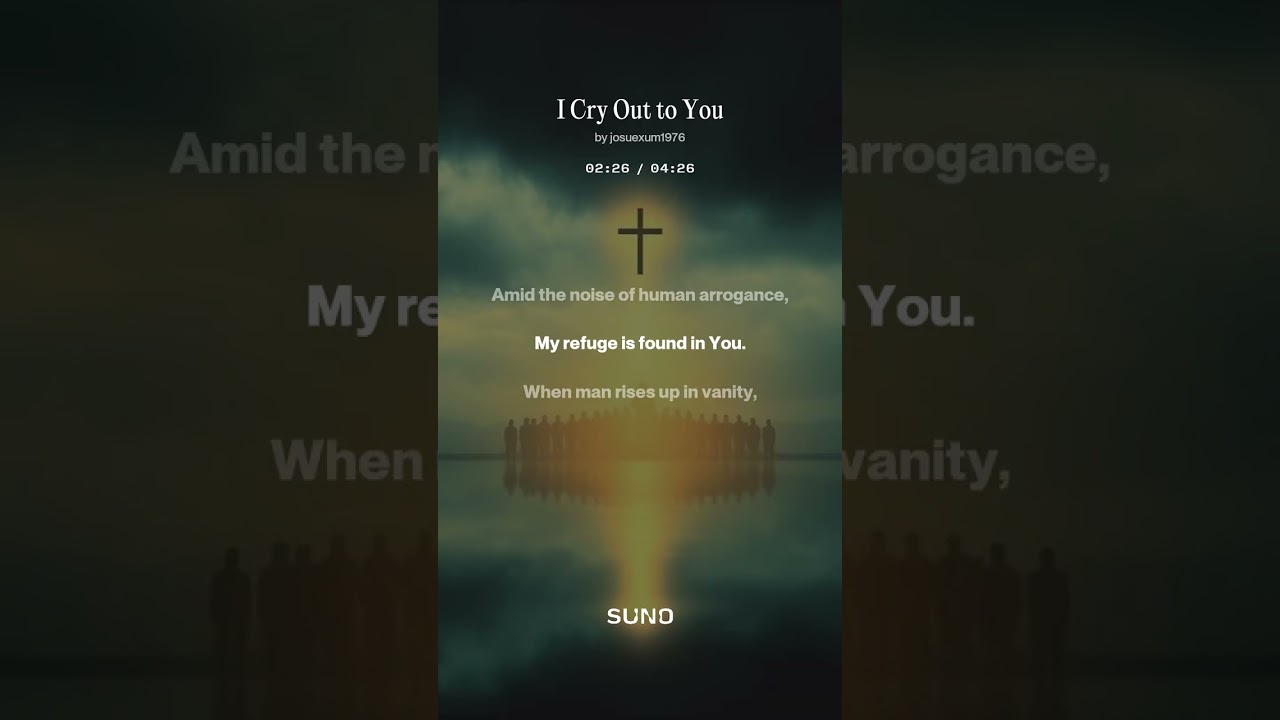 I cry out to you.