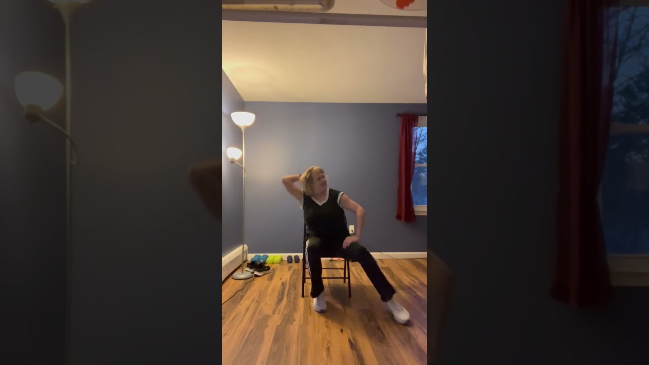 Chair dance aerobics that is fun!