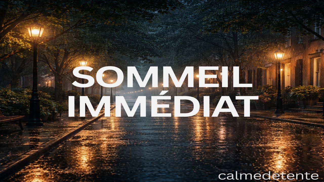 Sommeil réparateur immédiat | Nuit pluvieuse sans interruption (8h)