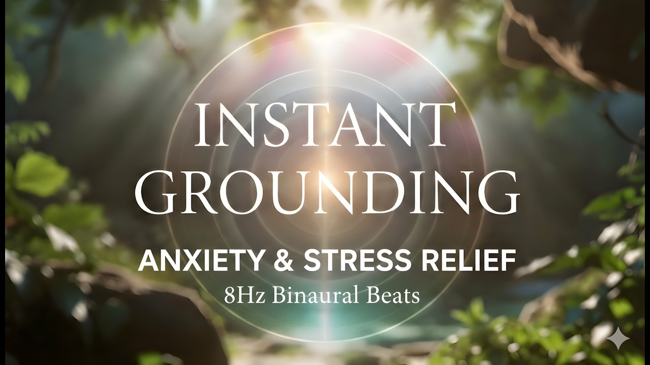 INSTANT GROUNDING: 8Hz Theta-Alpha Bridge | Affirmations for Stability