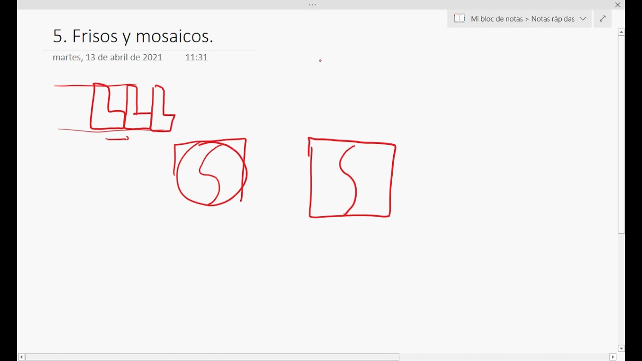 Explicaci&oacute;n de frisos y mosaicos