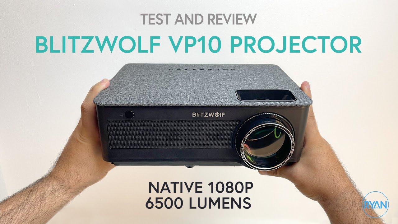 BlitzWolf BW-VP10 PROJECTOR REVIEW - Native 1080P - 6500 LUMENS! (2021)
