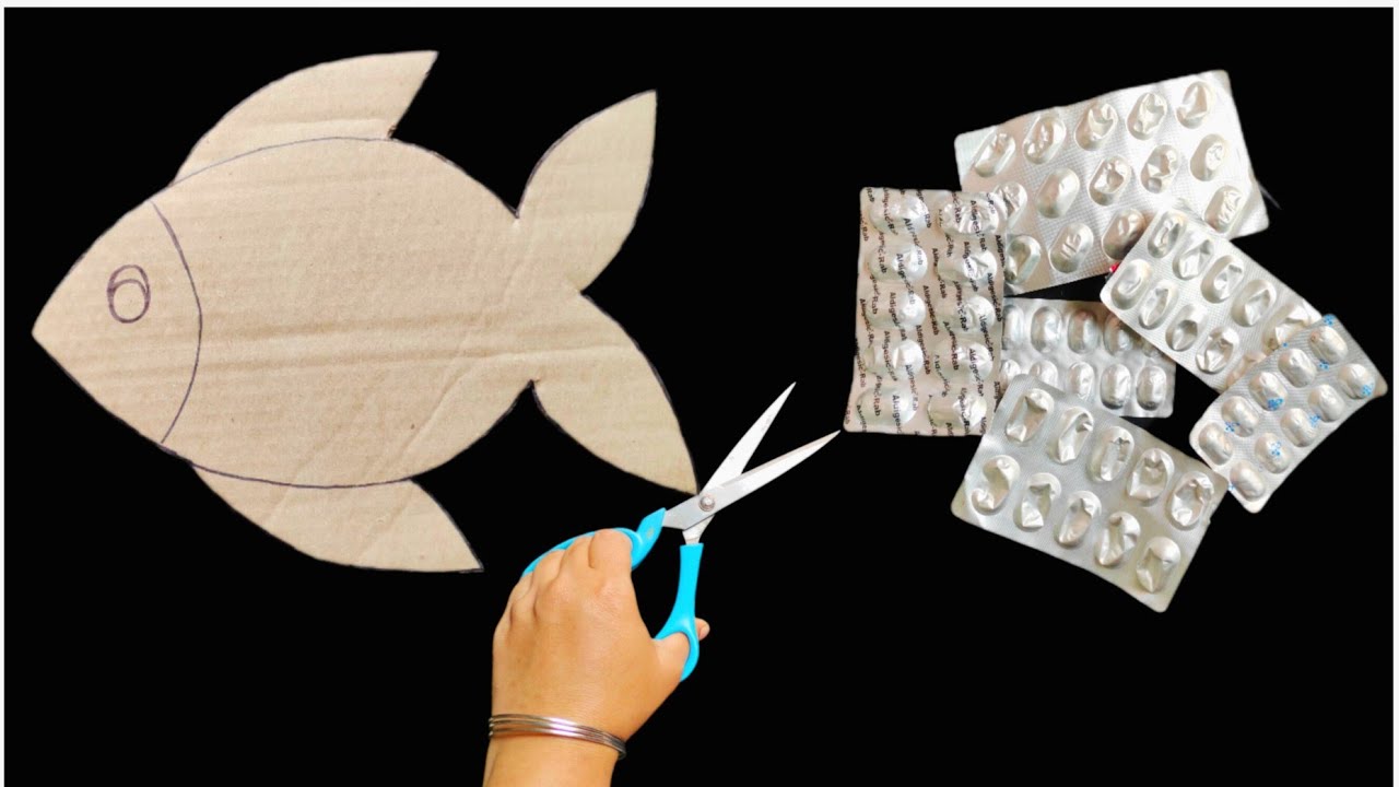 Best Out Of Waste Craft Idea Of Medicine Wrapper//DIY Home Decor//Recycling