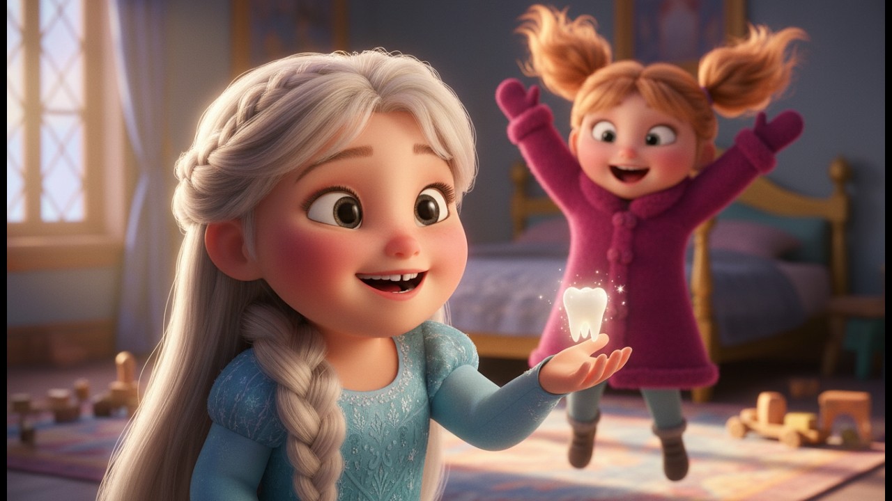 Первый визит Зубной феи к малышке Эльзе! | Halon Elsa