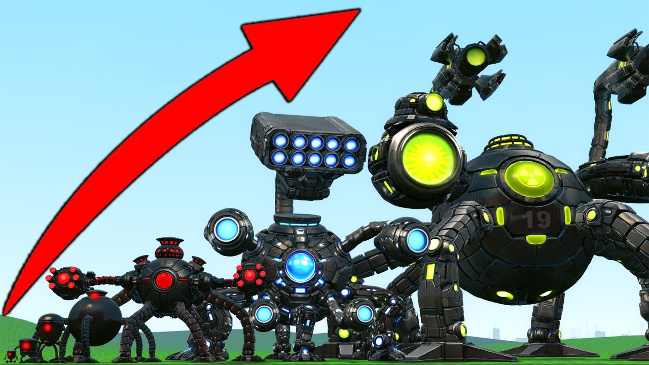 Evolution Of Omnidroid Robot Army In Garry's Mod