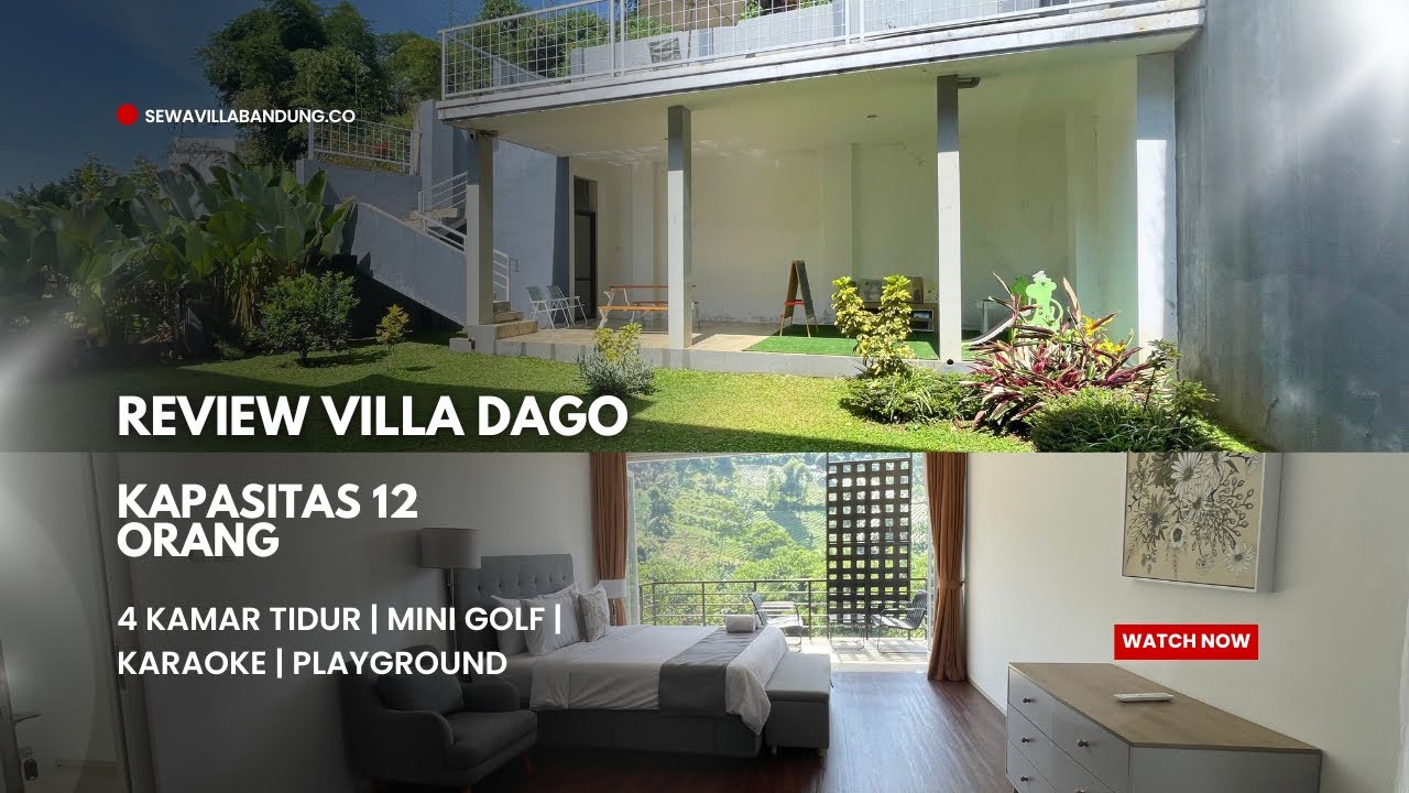 Villa 4 Kamar di Dago - Dengan view perbukitan & Cocok untuk kumpul keluarga‼️ #villabandung 