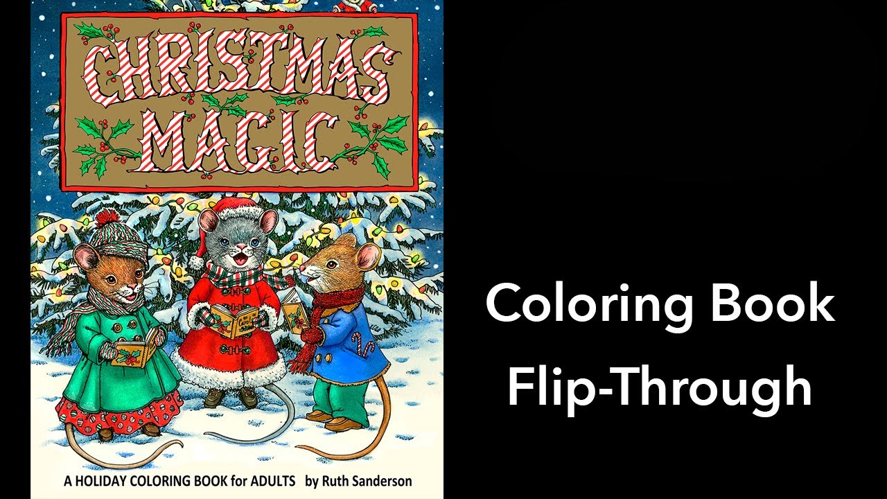 Christmas Magic Coloring Book Flip Through